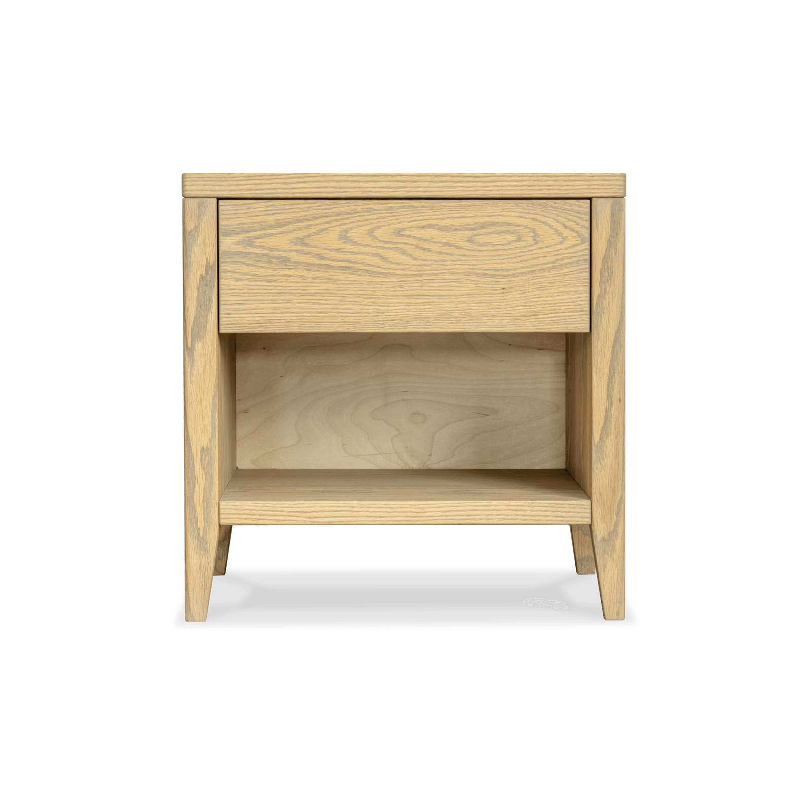 Tuck — Oak bedside with a single drawer